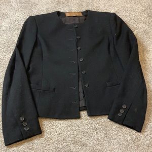 Classic Saville Women's Wool Button Front Blazer